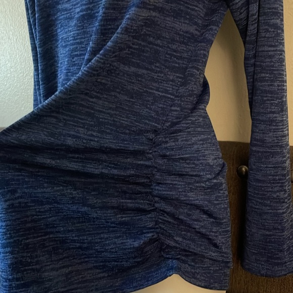 🚨NEW NY Collection Women's Lacing and Grommet with Rouched Side Seams Top - Picture 2 of 3